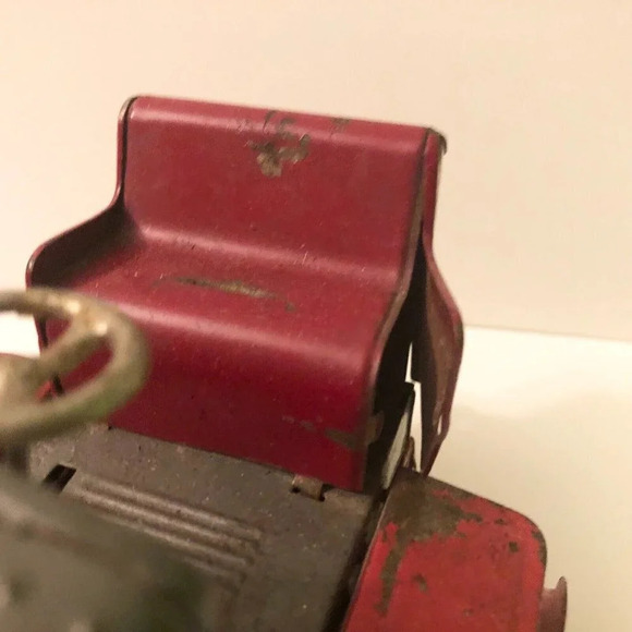 Vtg Nomura Japan Tin Battery 1200 Piston Action Tractor Incomplete Not Working - Picture 7 of 16